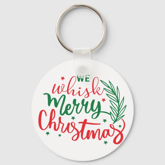 Wir pfeifen frohe Weihnachten Schlüsselanhänger (Vorderseite)