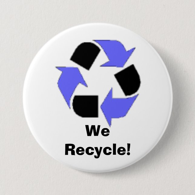 Wir recyceln! button (Vorderseite)