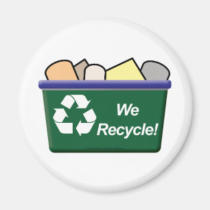 Wir recyceln! magnet