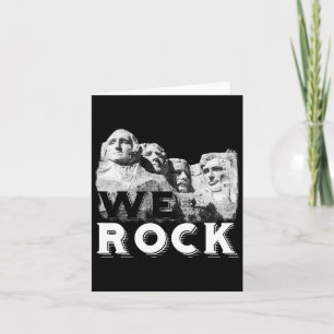 Wir Rock Mount Rushmore Präsidenten Skulptur Funny Karte