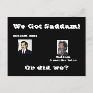 Wir Saddam! oder nicht? Postkarte