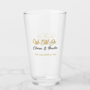 Wir sagen immer noch Partner Name Datum Champagner Glas
