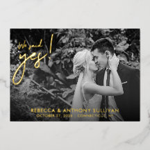 Wir sagten ja Foto | Hochzeitlicher Foto Empfang