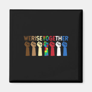 Wir sammeln Puzzle Inspiration Autismus Aware Magnet