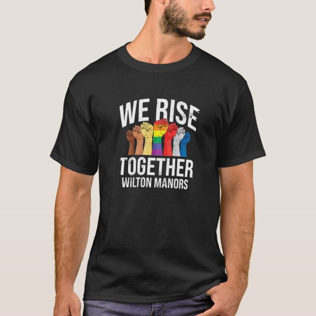 Wir sammeln Wilton Manors Lgbtq Florida Pride T-Shirt (Vorderseite)