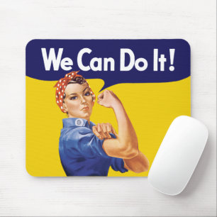 Wir schaffen das! Rosie die Nieterin Mousepad