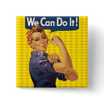 Wir schaffen das! Rosie the Riveter rote Punkte