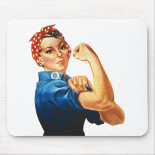 Wir schaffen es Rosie die Nieterin Frauenpower Mousepad