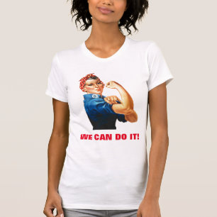 Wir schaffen es Rosie die Nieterin Frauenpower T-Shirt