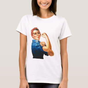 Wir schaffen es Rosie die Nieterin Frauenpower T-Shirt
