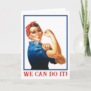 Wir schaffen es Rosie die Nieterin Frauenpower Zwe Karte