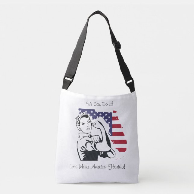 Wir schaffen es! Rosie The Riveter Tragetaschen Mit Langen Trägern (Vorderseite)