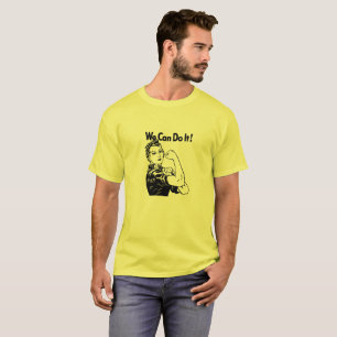 Wir schaffen es! T-Shirt Rosie the Riveter Aufkleb