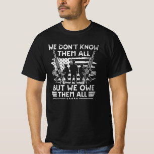 Wir schulden ihnen allen Tag der Partioten Veteran T-Shirt