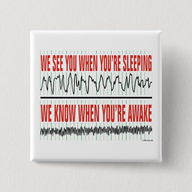 Wir sehen dich, wenn du im Button schlägst (Vorderseite)