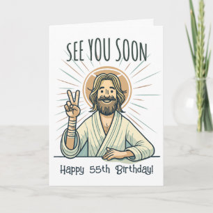 "Wir sehen uns bald" Witziger Geburtstag Einladung