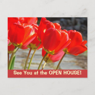 Wir sehen uns im OPEN HOUSE! Postkarten Tulip Blum