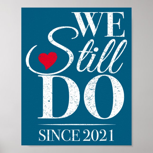 Wir seit 2021 5. Hochzeit Poster (Vorne)