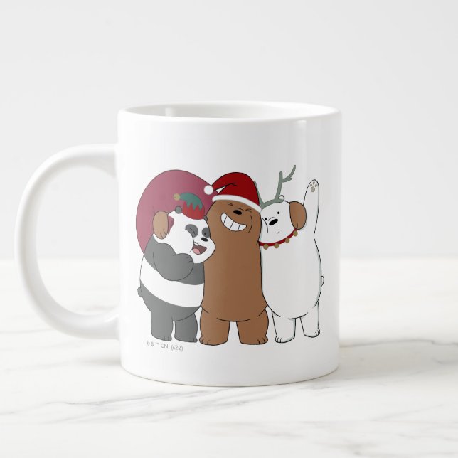 Wir seltene Bären - Grüße der Saison Jumbo-Tasse (Links)