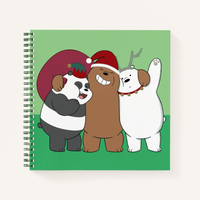 Wir seltene Bären - Grüße der Saison Notizbuch (Vorderseite)