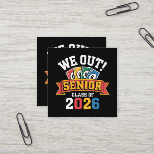 Wir Seniorenklasse 2026 Quadratische Visitenkarte