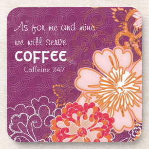 Wir servieren Coffein 24:7 Untersetzer Untersetzer