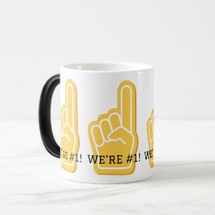 WIR SIND #1 Sports Finger Gold Team Spirit Fun Verwandlungstasse