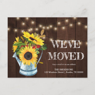 WIR sind, Adressenänderung Postkarte UMGEZOGEN