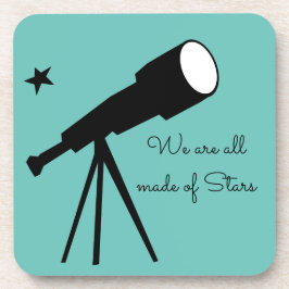 Wir sind alle aus Stars Teleskop Zitat Getränkeuntersetzer