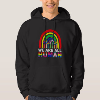 Wir sind alle der menschliche Stolz auf die Flagge Hoodie