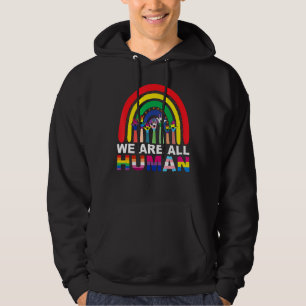 Wir sind alle der menschliche Stolz auf die Flagge Hoodie