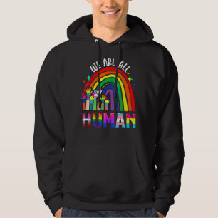 Wir sind alle der menschliche Stolz auf die Flagge Hoodie