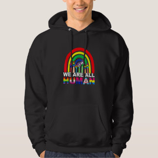 Wir sind alle der menschliche Stolz auf die Flagge Hoodie