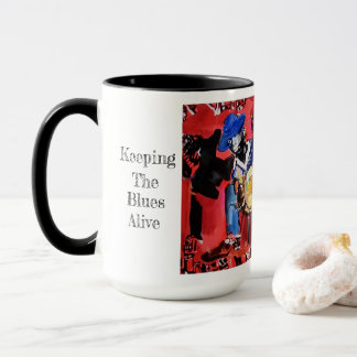 Wir sind alle hier mit zitierender Tasse