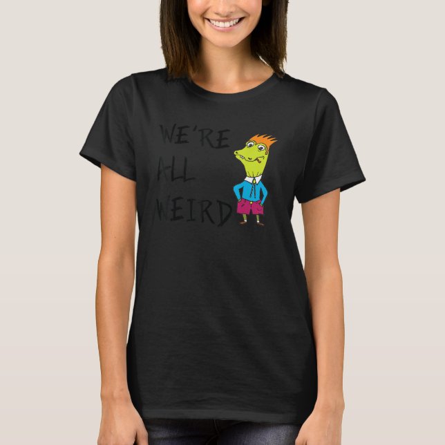 Wir sind alle komisches Word-Design T-Shirt (Vorderseite)