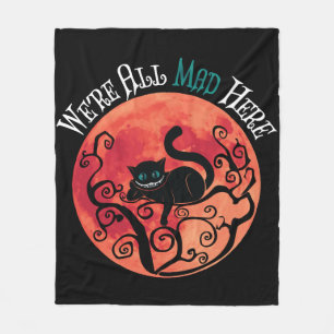Wir sind alle tot - Cheshire Cat Full Moon Fleecedecke