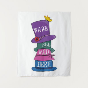 Wir sind alle tot, Mad Hatter Alice im Wunderland Wandteppich
