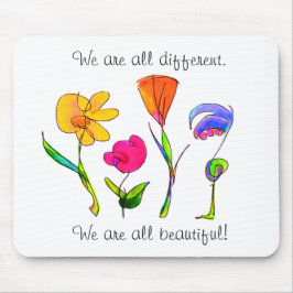 Wir sind alle unterschiedliches u. schönes mousepad