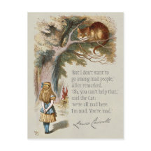 Wir sind alle verrückt hier Alice Cheshire Cat CC0