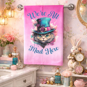 Wir sind alle verrückt hier - Inspiriert von Alice Badhandtuch Set