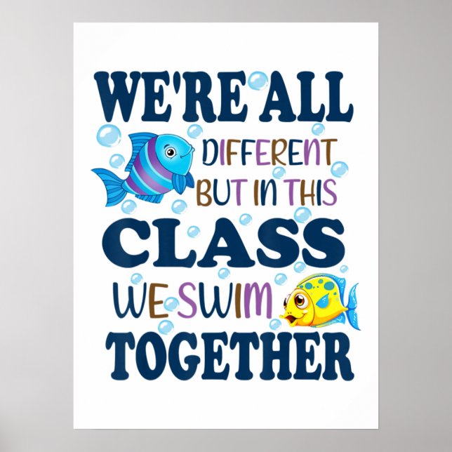 Wir sind alle verschieden, aber in dieser Klasse s Poster (Vorne)