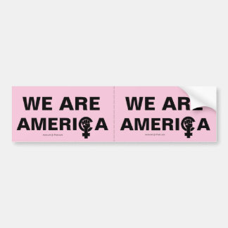 WIR SIND AMERIKA! SLOGAN DER FRAUEN-STEIGENDEN AUTOAUFKLEBER