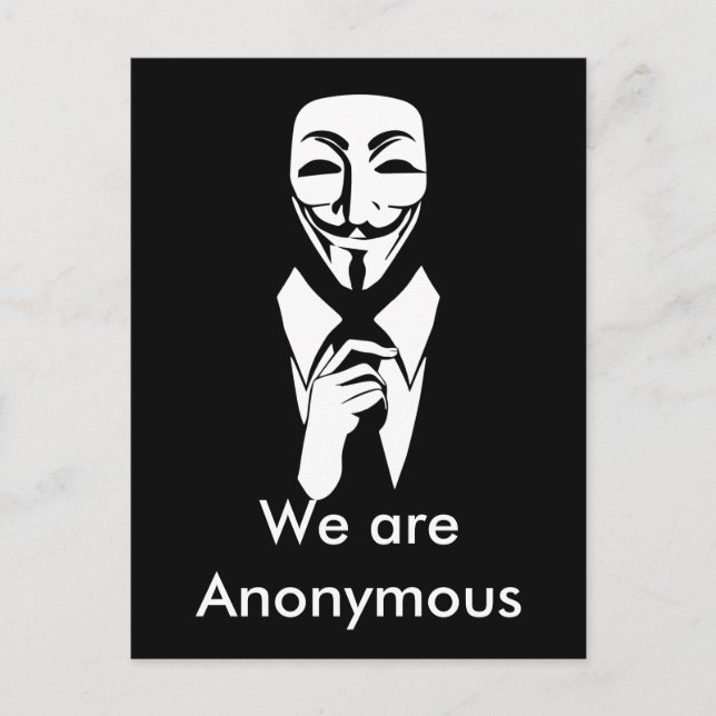 Wir sind anonym postkarte (Vorderseite)