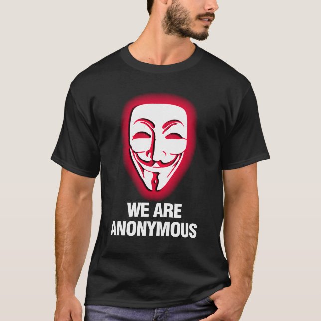 WIR SIND ANONYM. (ROT) T-Shirt (Vorderseite)