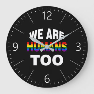 Wir sind auch Menschen Große Wanduhr