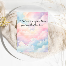 Wir sind auf Cloud 9 Advice Baby Dusche