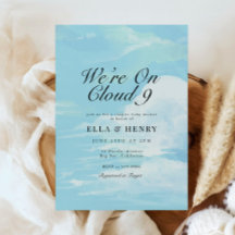 Wir sind auf Cloud 9 Blue Sky Couples Baby Dusche