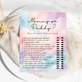 Wir sind auf Cloud 9 Mommy oder Daddy Baby Shower