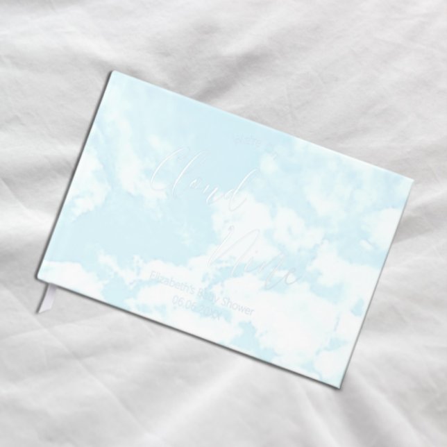Wir sind auf Cloud Nine Baby Dusche Gästebuch (Von Creator hochgeladen)