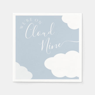 Wir sind auf Cloud Nine Baby Shower Napkin Serviette